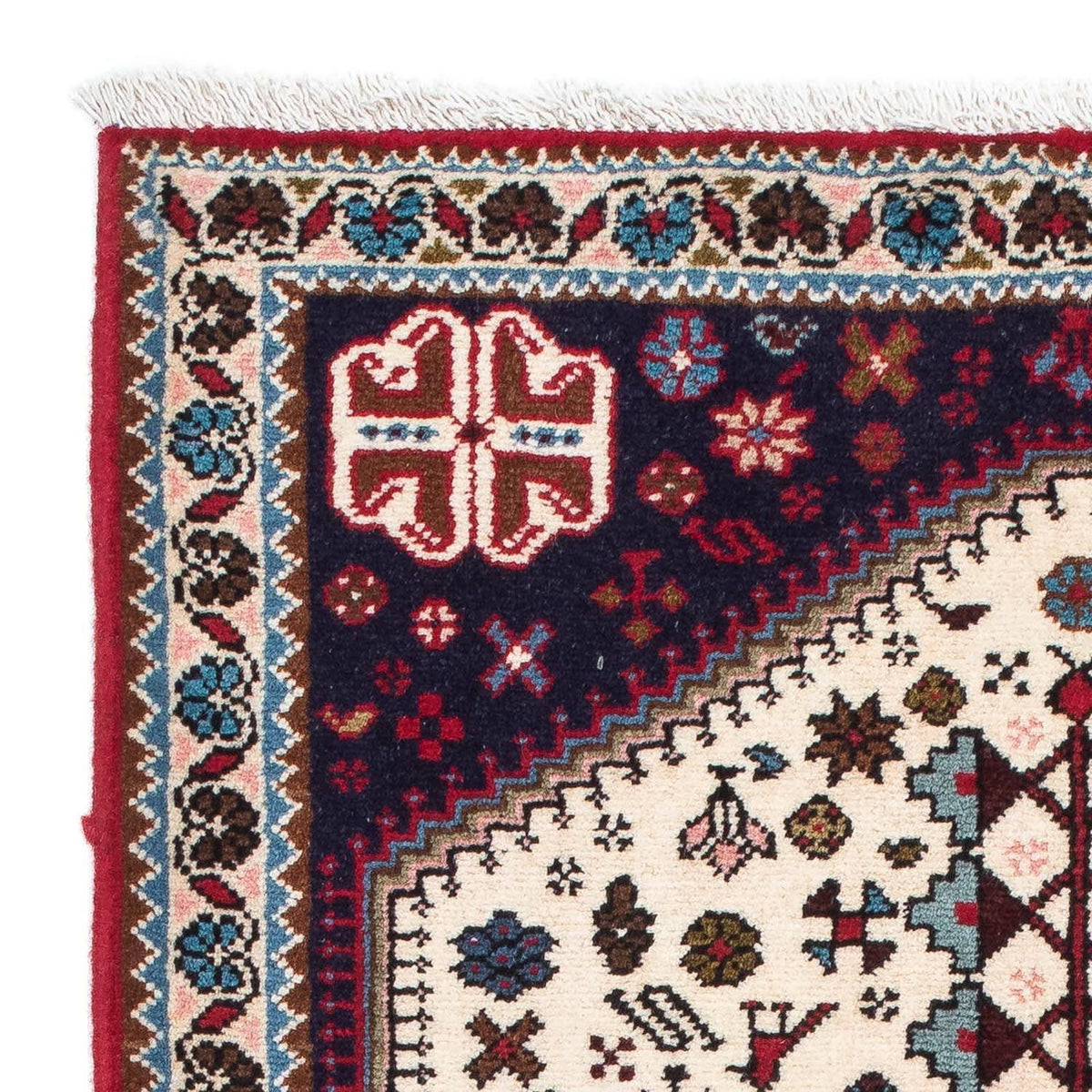 Persisk tæppe - Nomadisk - 116 x 75 cm - beige