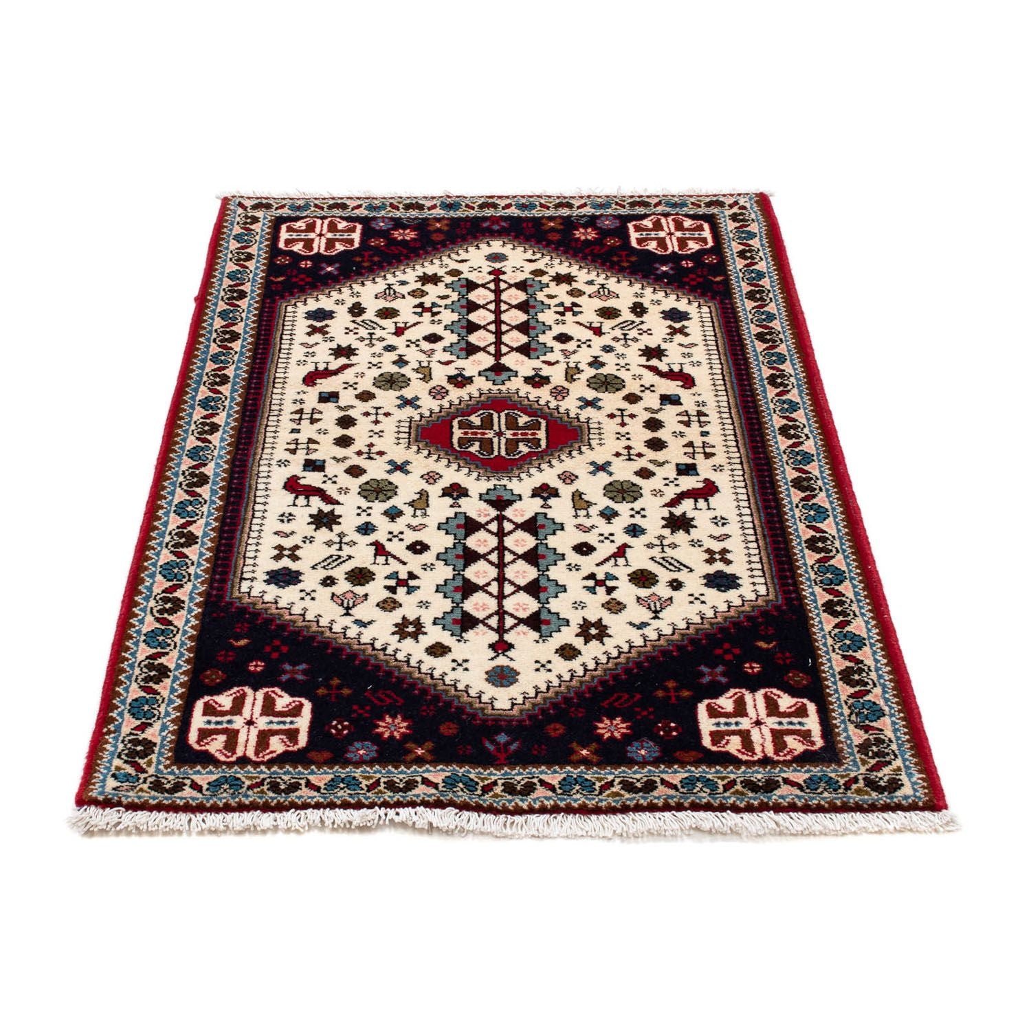 Persisk tæppe - Nomadisk - 116 x 75 cm - beige