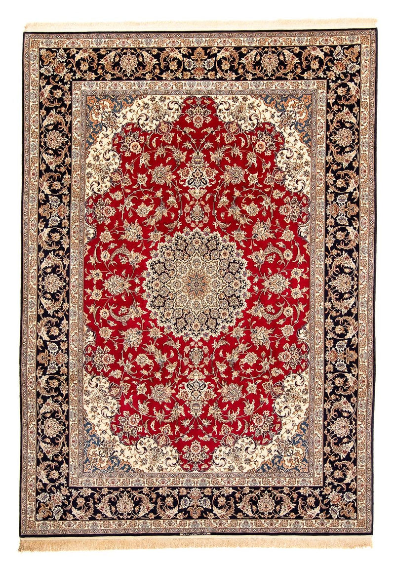 Persisk tæppe - Isfahan - Premium - 356 x 250 cm - rød