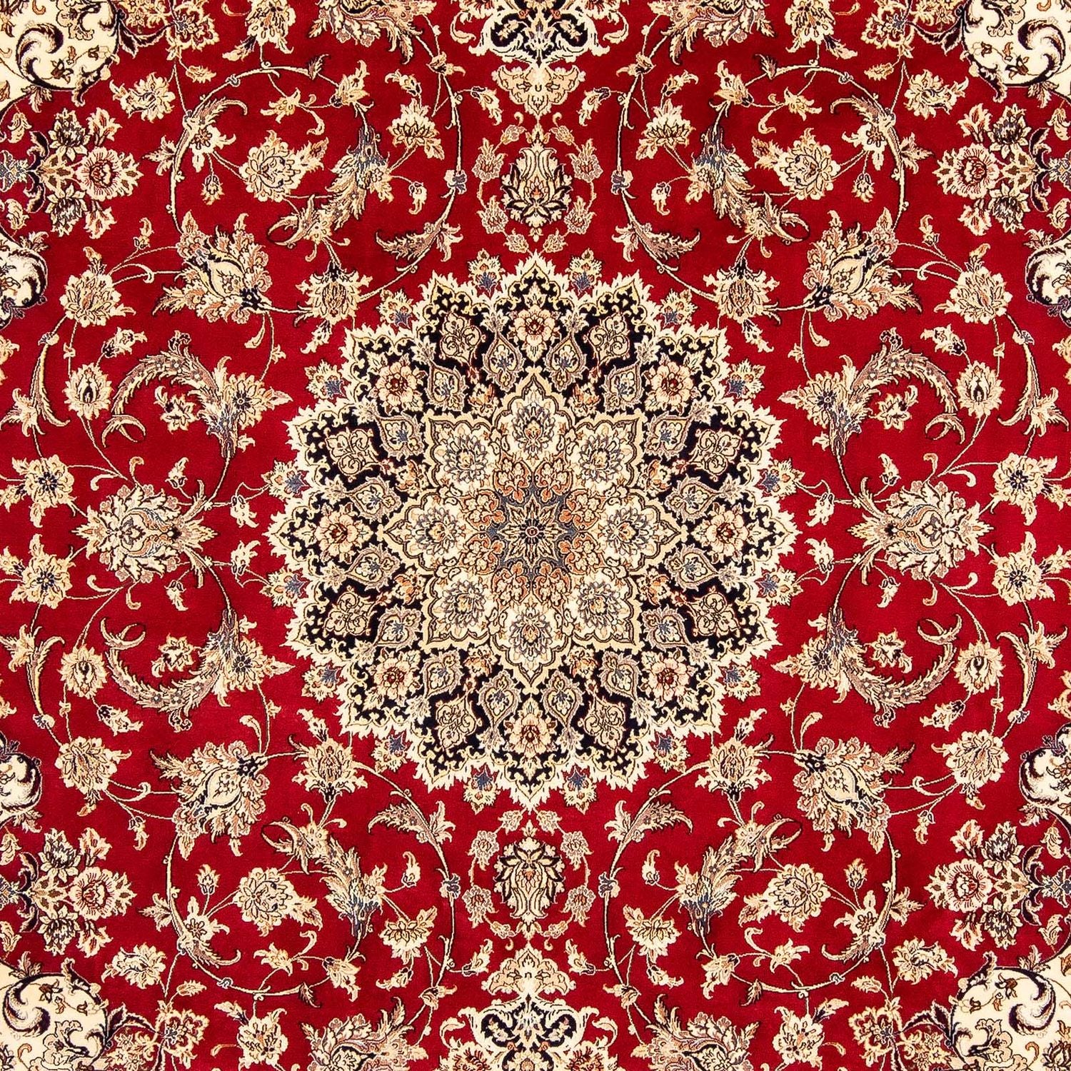 Persisk tæppe - Isfahan - Premium - 356 x 250 cm - rød