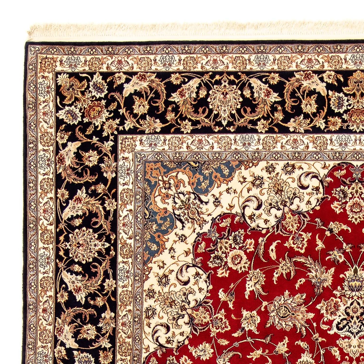 Persisk tæppe - Isfahan - Premium - 356 x 250 cm - rød