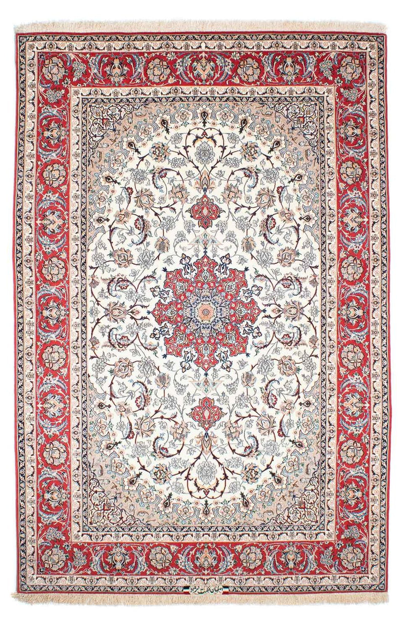 Persisk tæppe - Isfahan - Premium - 243 x 156 cm - beige