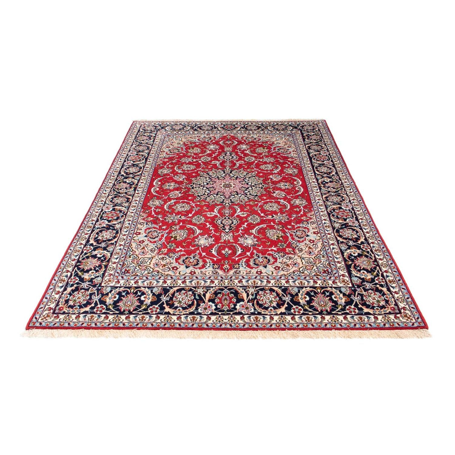 Persisk tæppe - Isfahan - Premium - 233 x 159 cm - rød