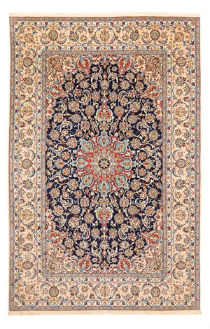 Persisk tæppe - Isfahan - Premium - 308 x 200 cm - mørkeblå
