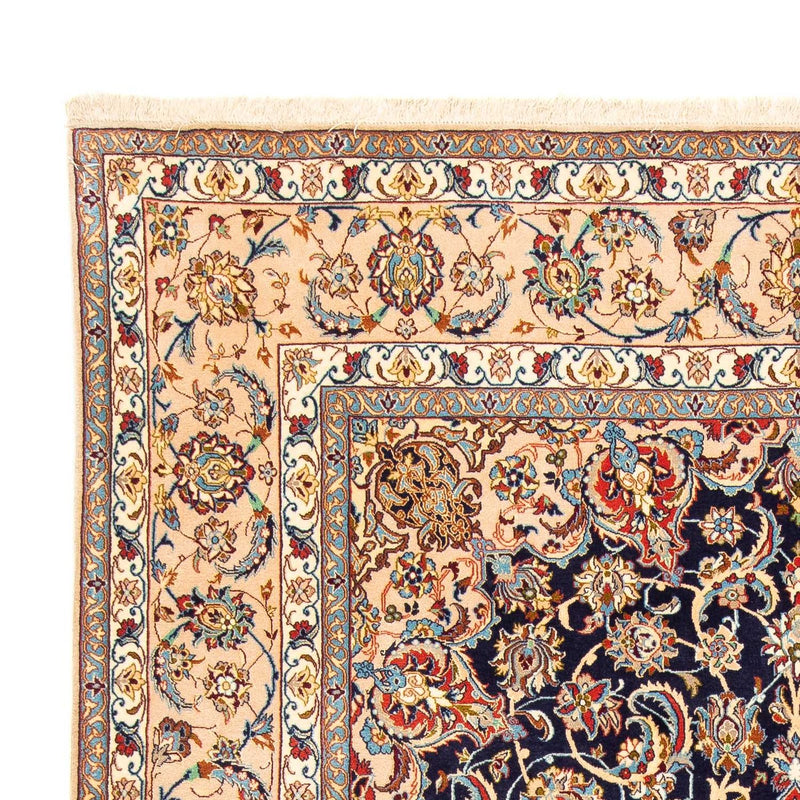 Persisk tæppe - Isfahan - Premium - 308 x 200 cm - mørkeblå