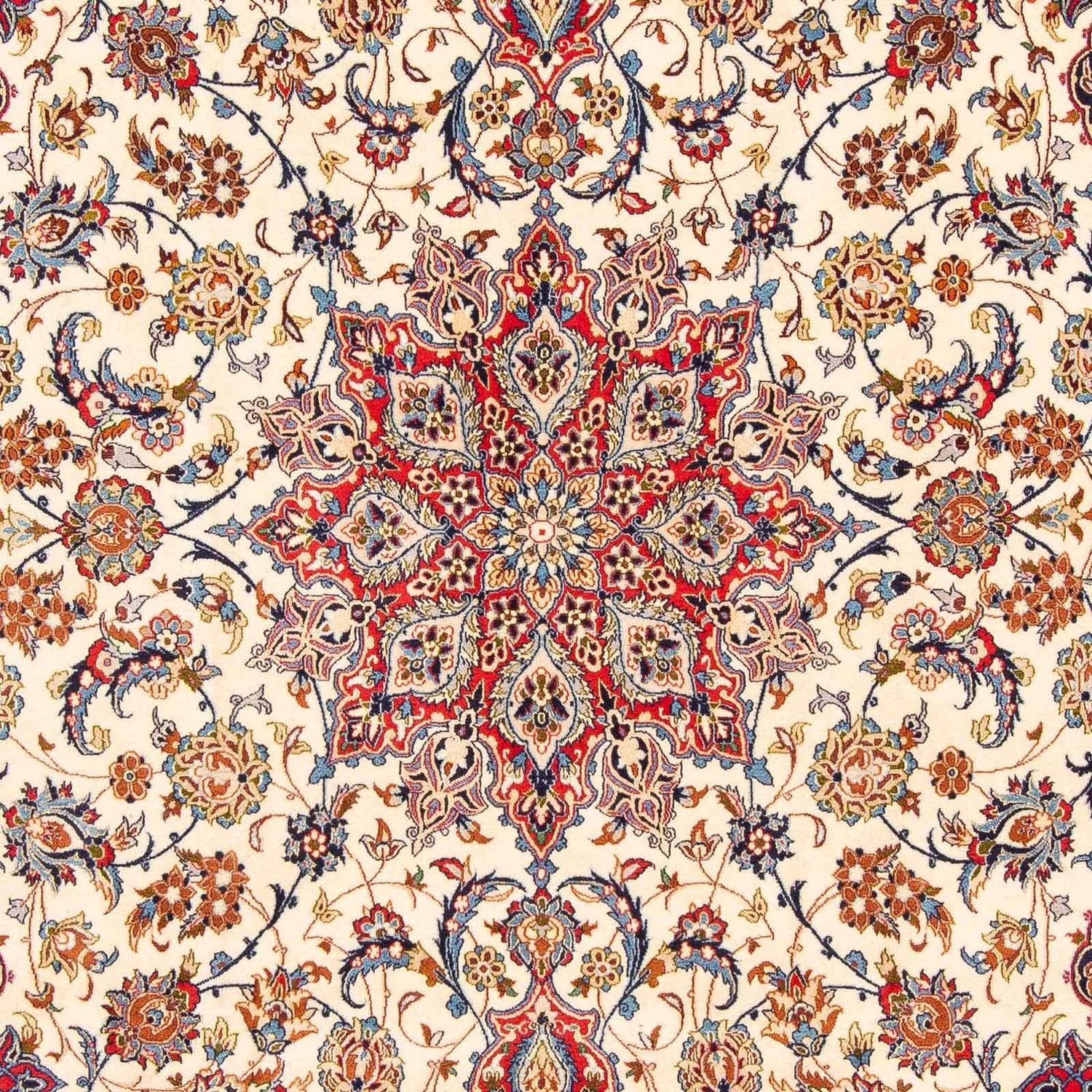 Persisk tæppe - Isfahan - Premium - 326 x 205 cm - rød