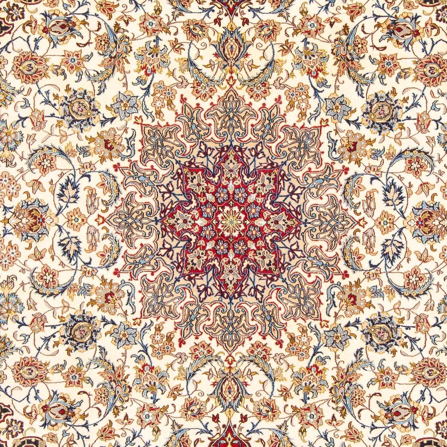Persisk tæppe - Isfahan - Premium - 308 x 205 cm - rød