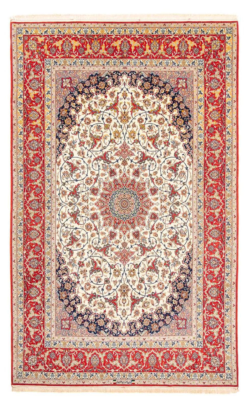 Persisk tæppe - Isfahan - Premium - 310 x 197 cm - rød