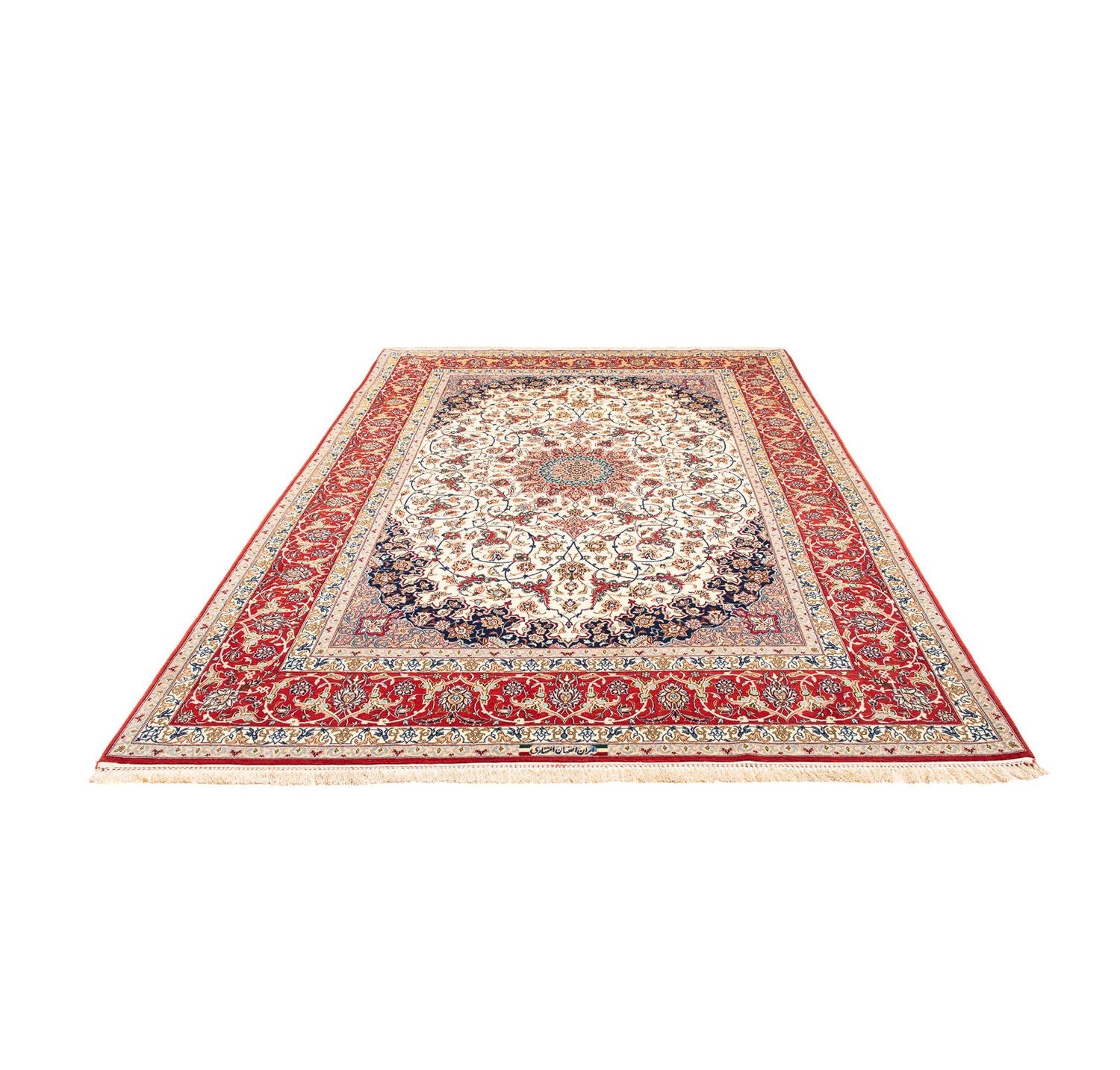 Persisk tæppe - Isfahan - Premium - 310 x 197 cm - rød