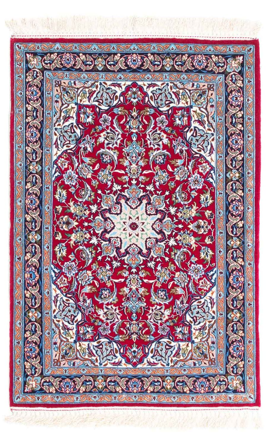 Persisk tæppe - Isfahan - Premium - 107 x 69 cm - rød