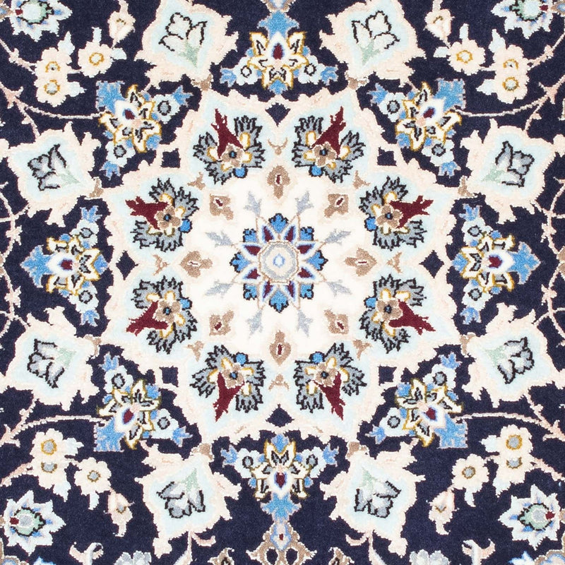 Persisk tæppe - Isfahan - Premium - 104 x 72 cm - mørkeblå