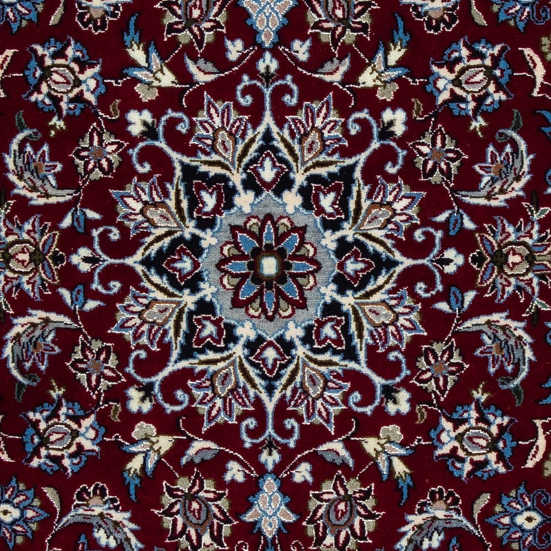 Persisk tæppe - Isfahan - Premium - 108 x 70 cm - mørkerød