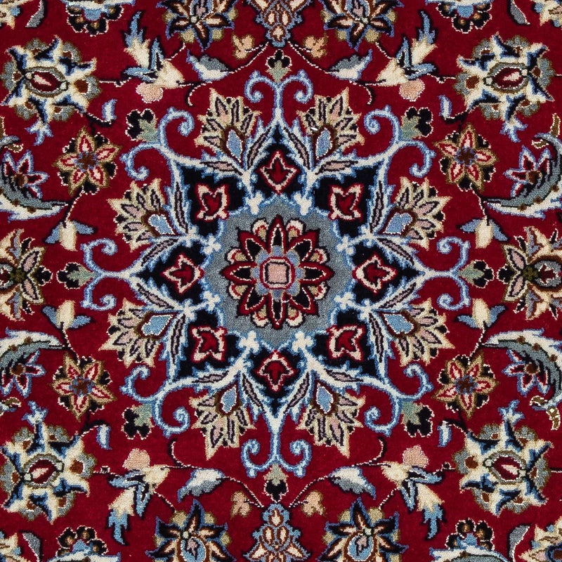 Persisk tæppe - Isfahan - Premium - 101 x 71 cm - mørkerød