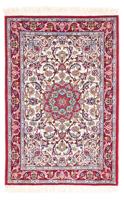 Persisk tæppe - Isfahan - Premium - 105 x 70 cm - beige