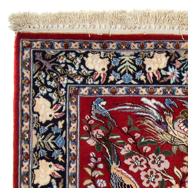 Persisk tæppe - Isfahan - Premium - 105 x 70 cm - rød