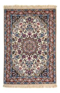 Persisk tæppe - Isfahan - Premium - 102 x 70 cm - beige