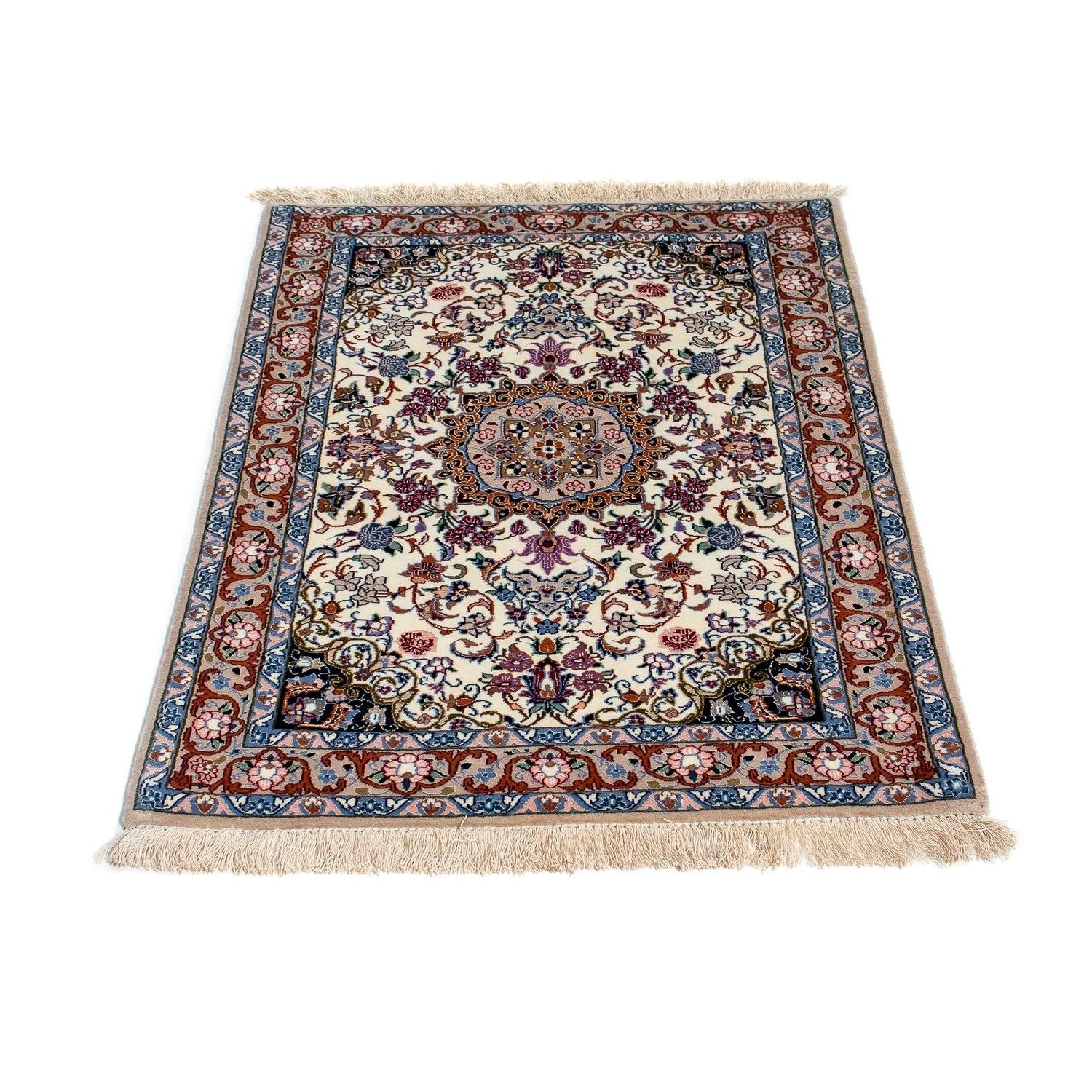 Persisk tæppe - Isfahan - Premium - 102 x 70 cm - beige
