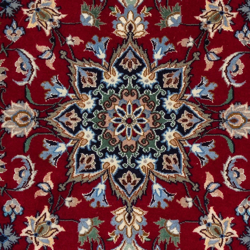 Persisk tæppe - Isfahan - Premium - 100 x 70 cm - mørkerød