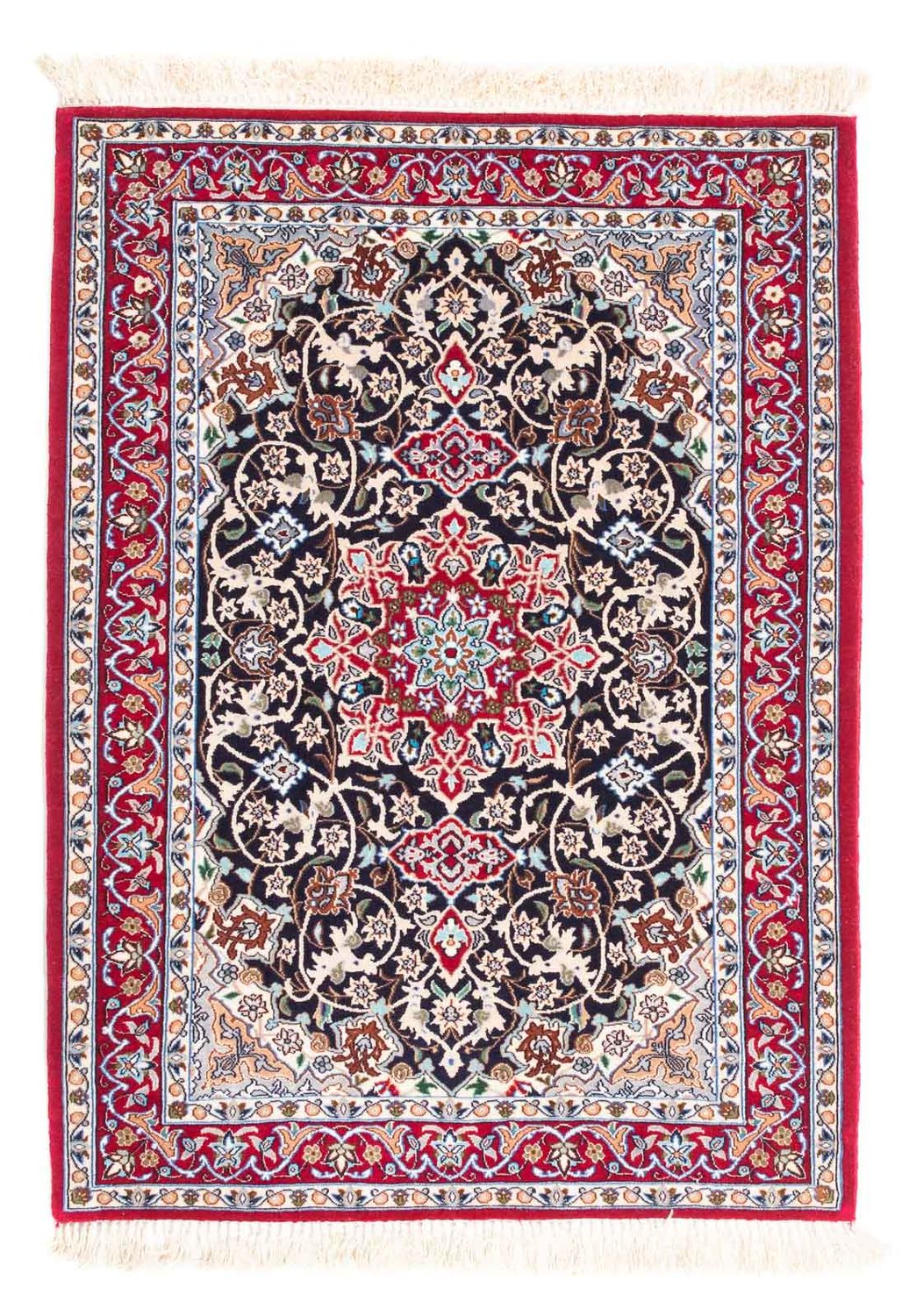 Persisk tæppe - Isfahan - Premium - 102 x 72 cm - rød
