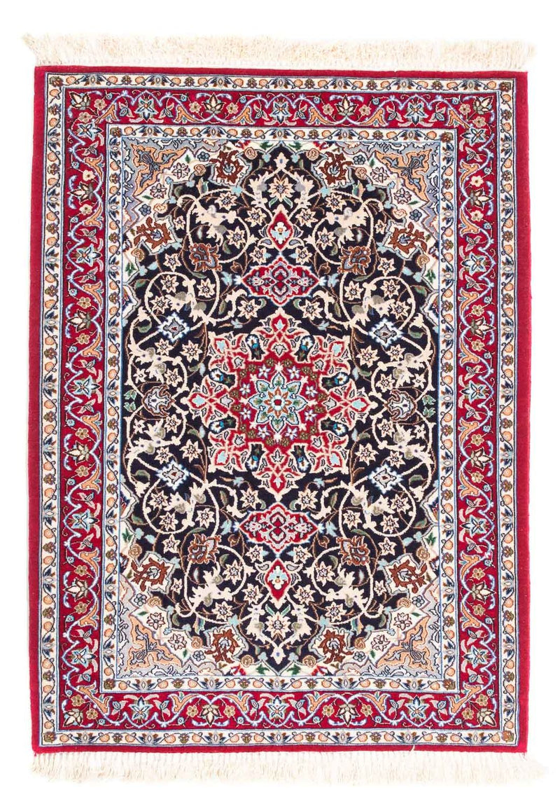 Persisk tæppe - Isfahan - Premium - 102 x 72 cm - rød