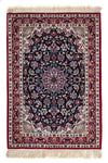 Isfahan Tæppe 73x104cm - Persisk tæppe - Rektangulær / Mørkerød / 73 x 104 cm Rektangulær