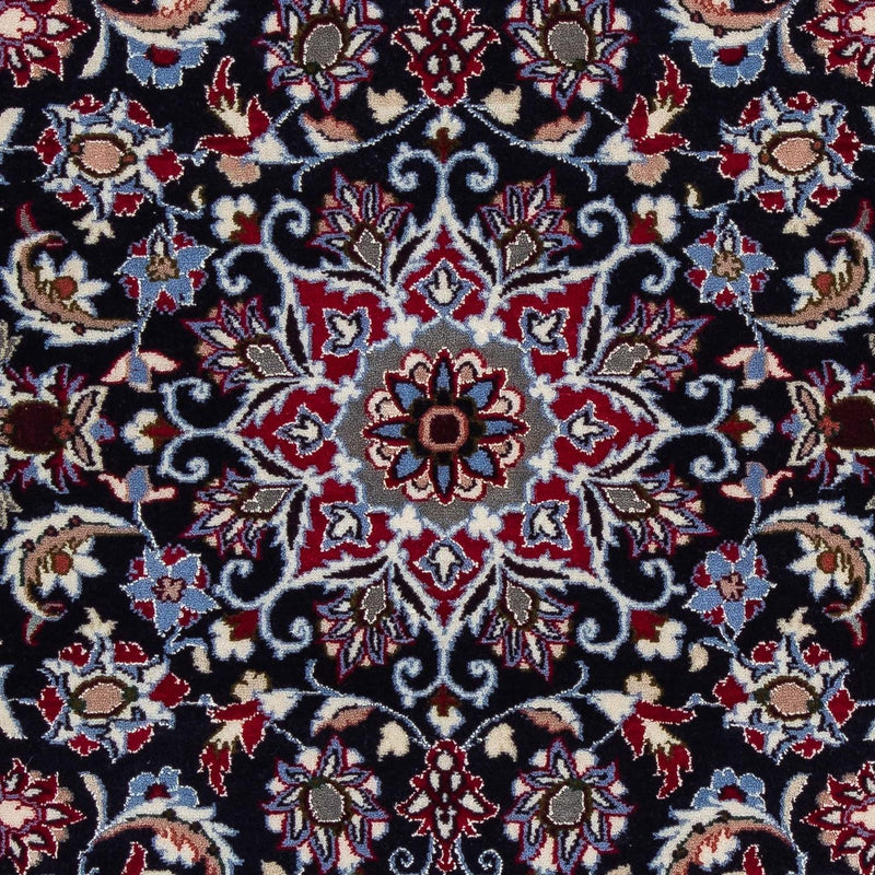 Persisk tæppe - Isfahan - Premium - 104 x 73 cm - mørkerød