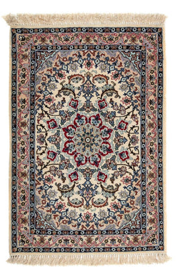 Persisk tæppe - Isfahan - Premium - 101 x 70 cm - beige
