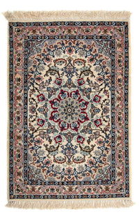 Persisk tæppe - Isfahan - Premium - 101 x 70 cm - beige