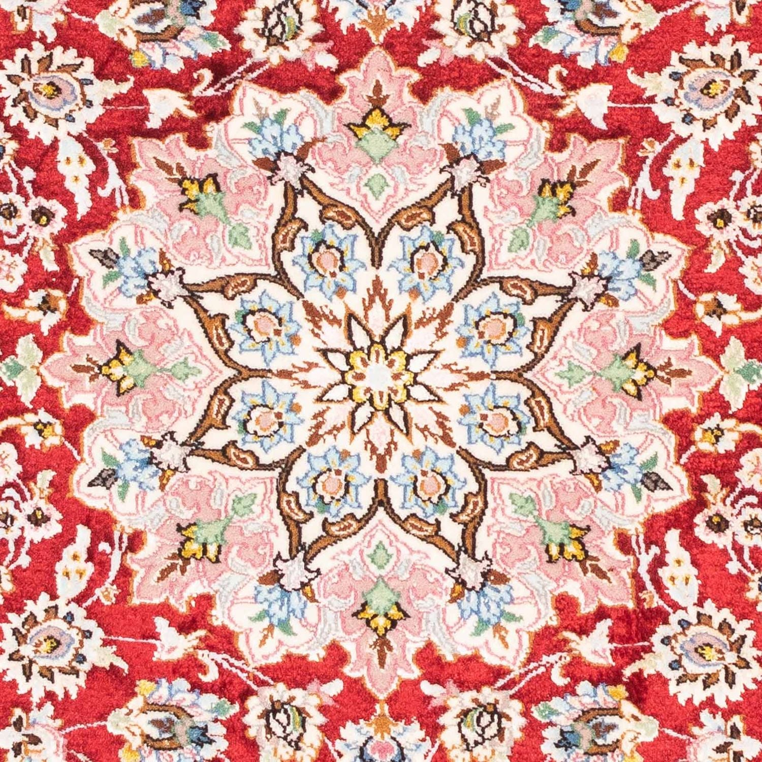 Persisk tæppe - Isfahan - Premium - 123 x 83 cm - rød