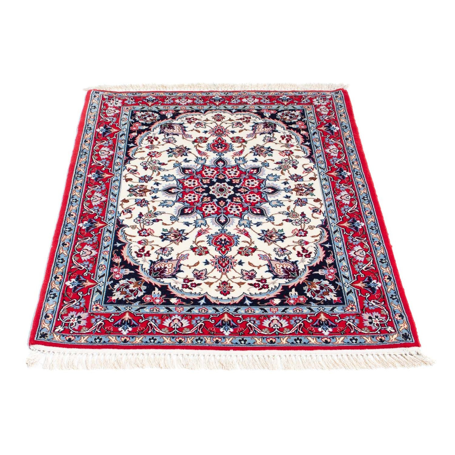 Persisk tæppe - Isfahan - Premium - 115 x 84 cm - rød