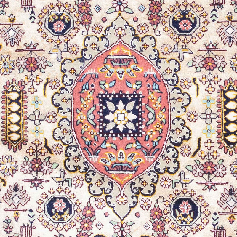 Persisk tæppe - Isfahan - Premium - 126 x 83 cm - lyseblå