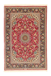 Persisk tæppe - Isfahan - Premium - 161 x 109 cm - rød