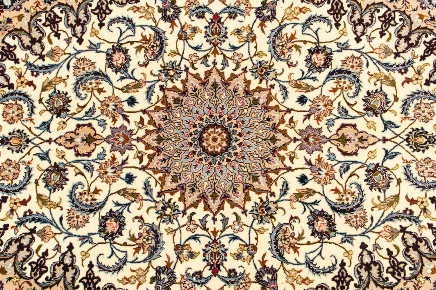 Persisk tæppe - Isfahan - Premium - 160 x 109 cm - beige
