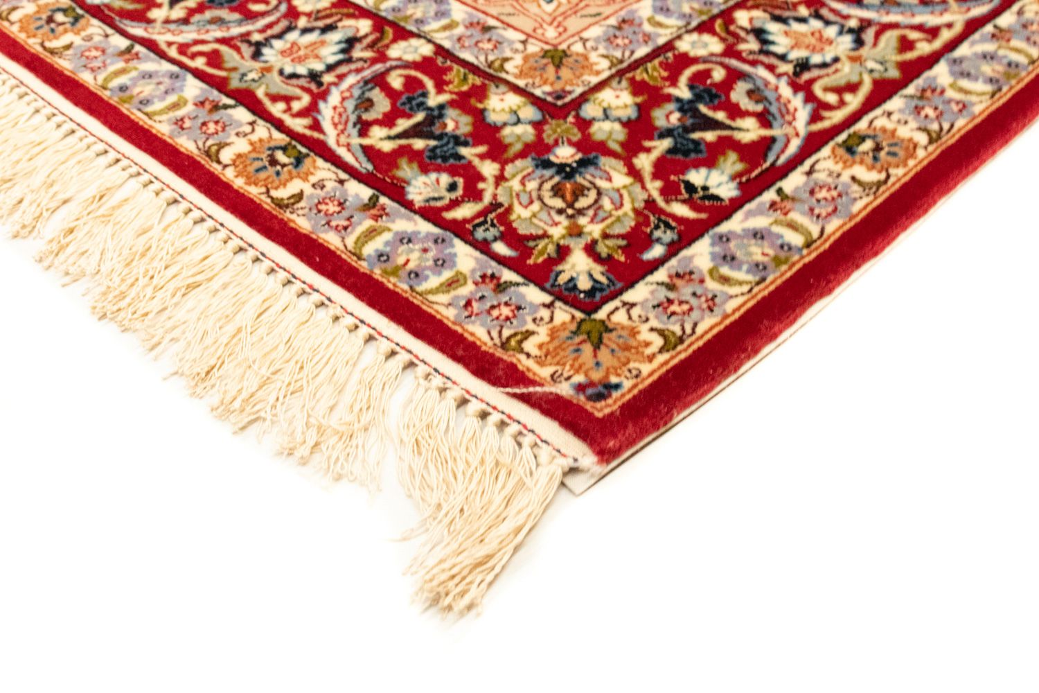 Persisk tæppe - Isfahan - Premium - 172 x 112 cm - lyseblå