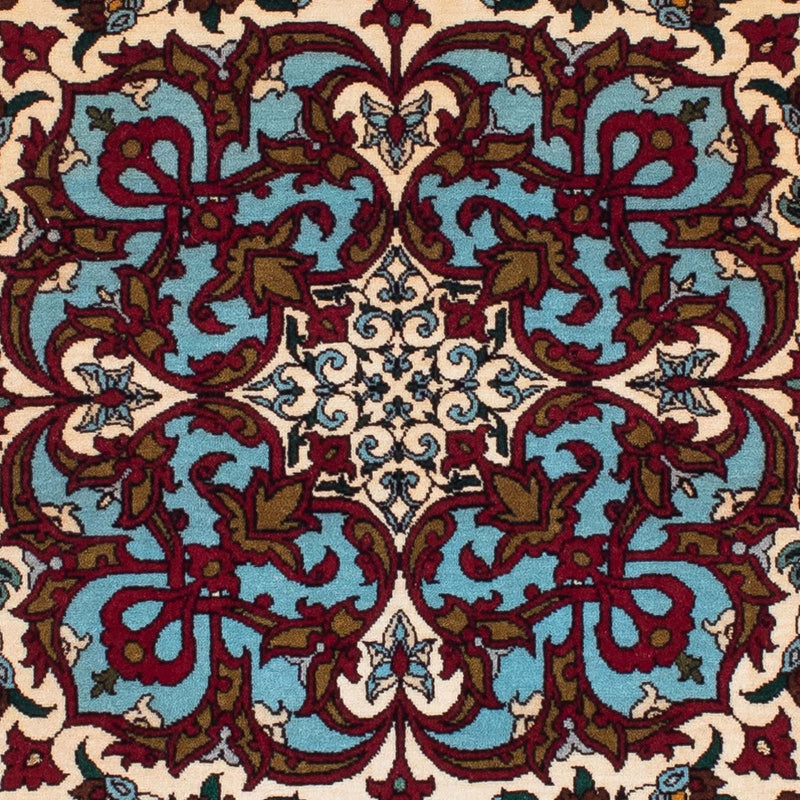 Persisk tæppe - Isfahan - Premium - 137 x 90 cm - mørkerød