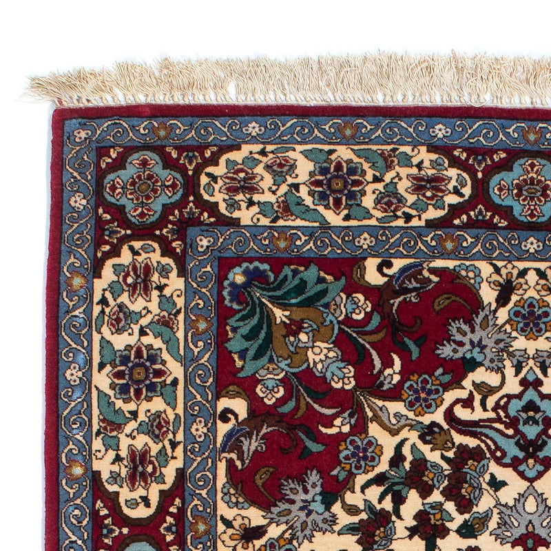 Persisk tæppe - Isfahan - Premium - 137 x 90 cm - mørkerød