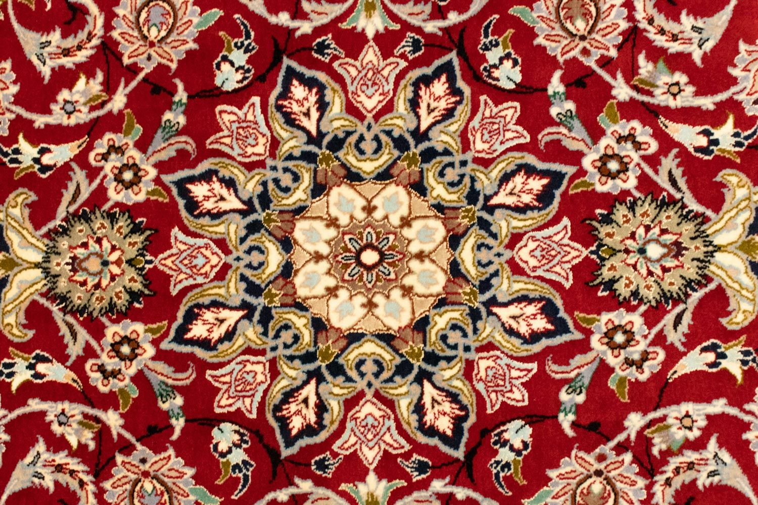 Persisk tæppe - Isfahan - Premium - 162 x 111 cm - rød