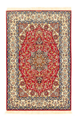 Persisk tæppe - Isfahan - Premium - 162 x 107 cm - rød