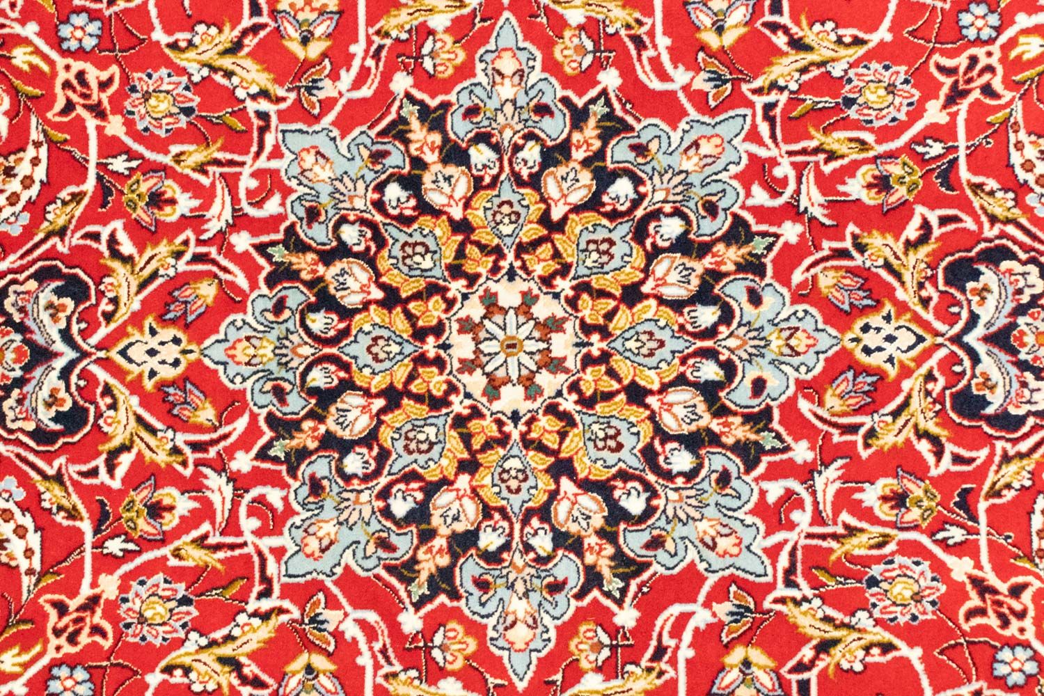 Persisk tæppe - Isfahan - Premium - 162 x 107 cm - rød