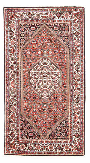 Persisk tæppe - Bijar - 154 x 82 cm - rød