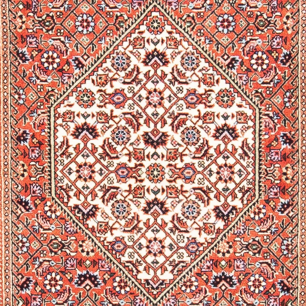 Persisk tæppe - Bijar - 154 x 82 cm - rød