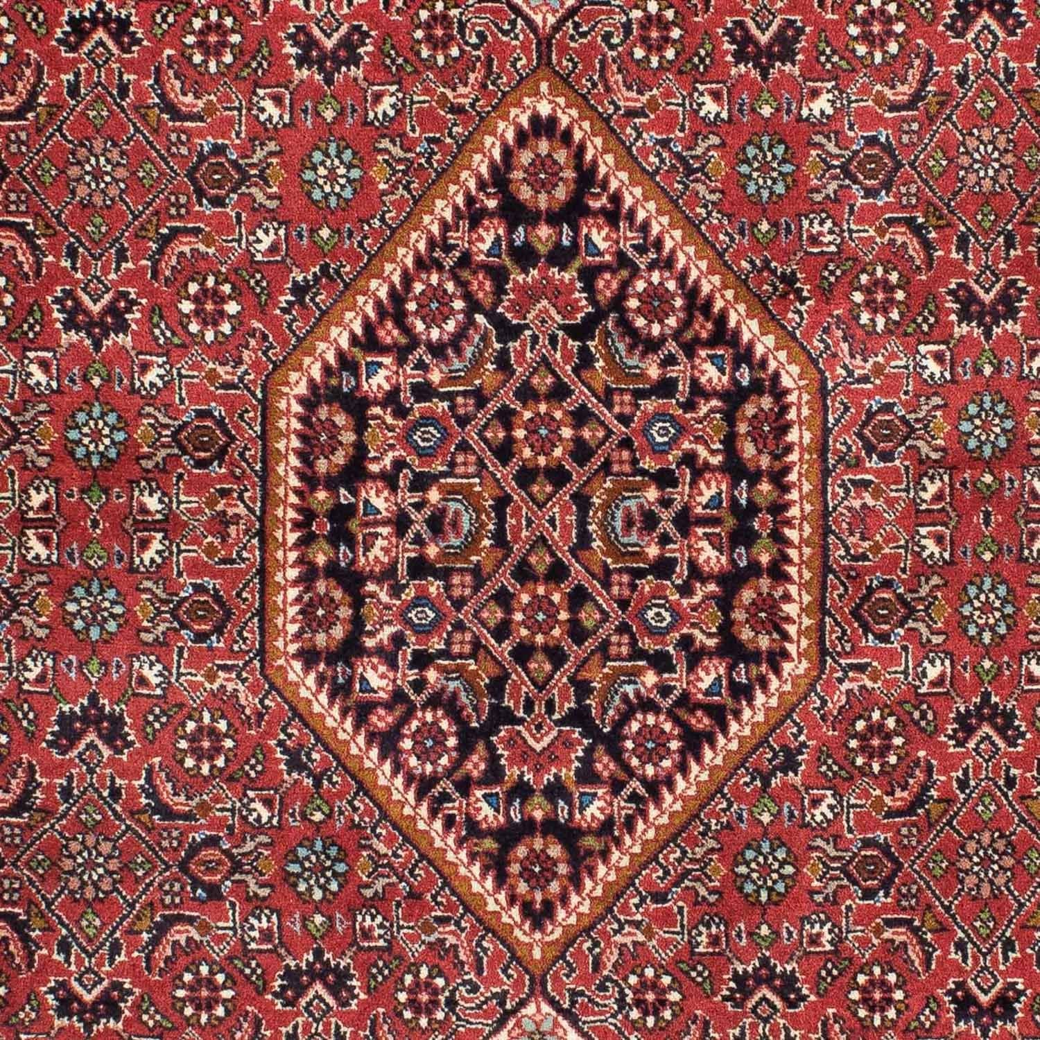 Persisk tæppe - Bijar - 224 x 141 cm - lysrød