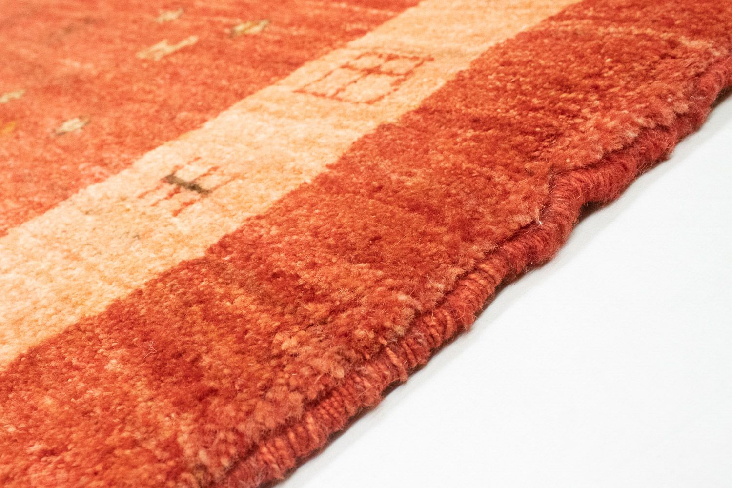 Gabbeh Tæppe - Loribaft Persisk - 194 x 156 cm - rød