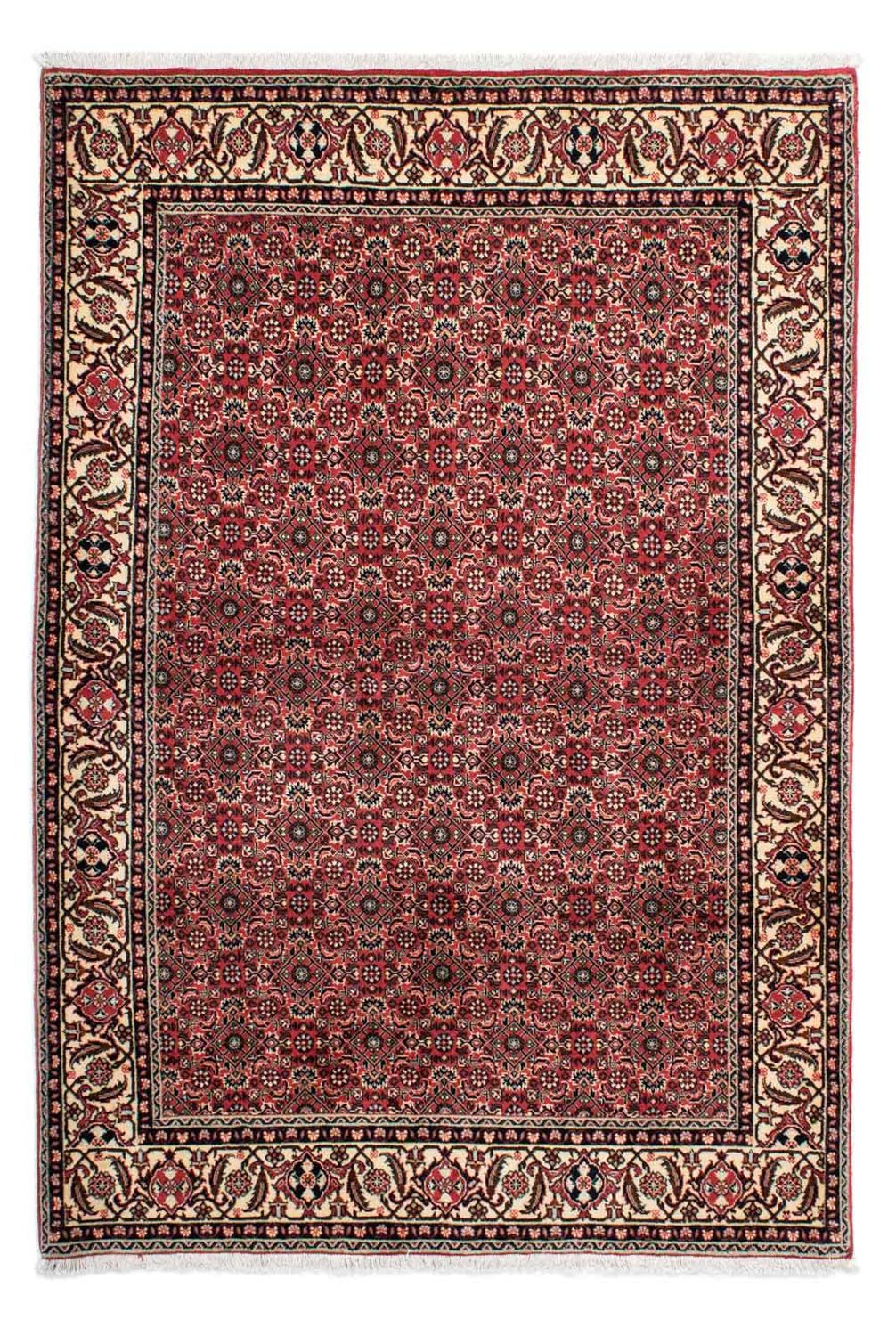 Persisk tæppe - Bijar - 208 x 139 cm - rød