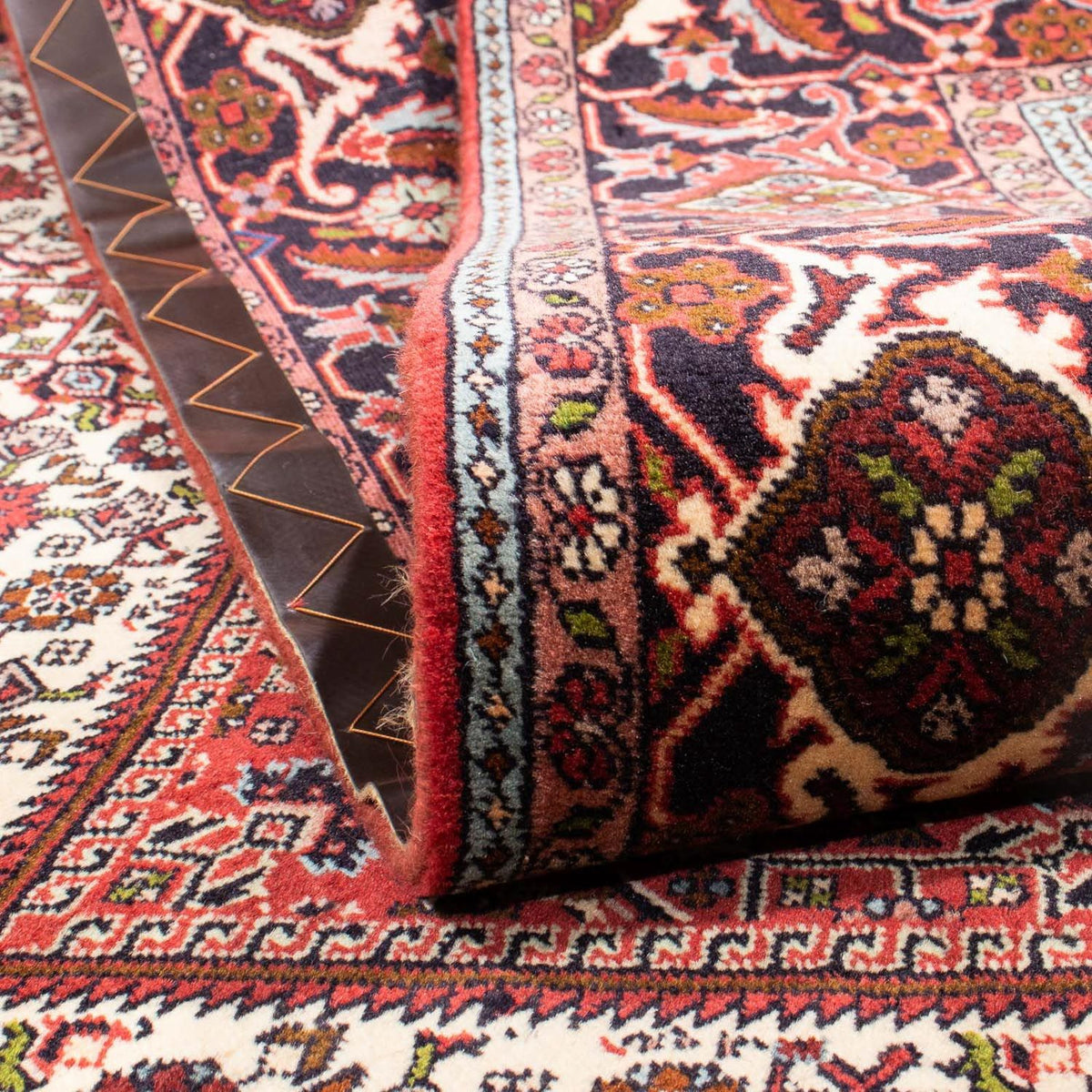 Persisk tæppe - Bijar - 245 x 172 cm - lysrød