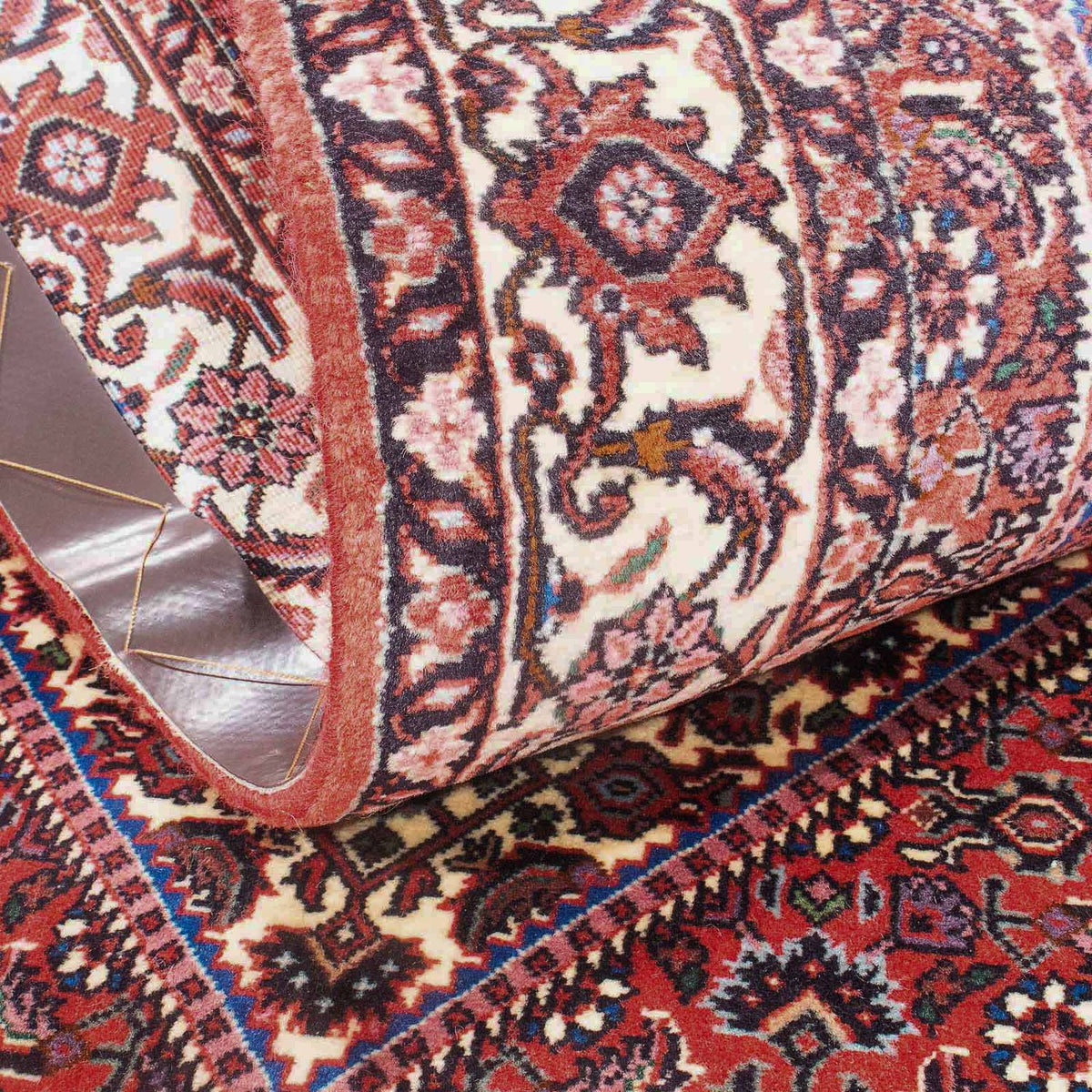 Persisk tæppe - Bijar - 166 x 77 cm - rød