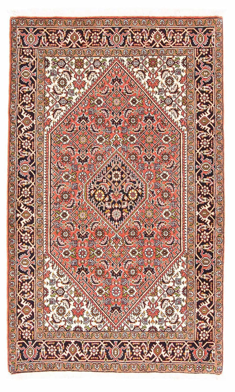 Persisk tæppe - Bijar - 140 x 87 cm - lysrød