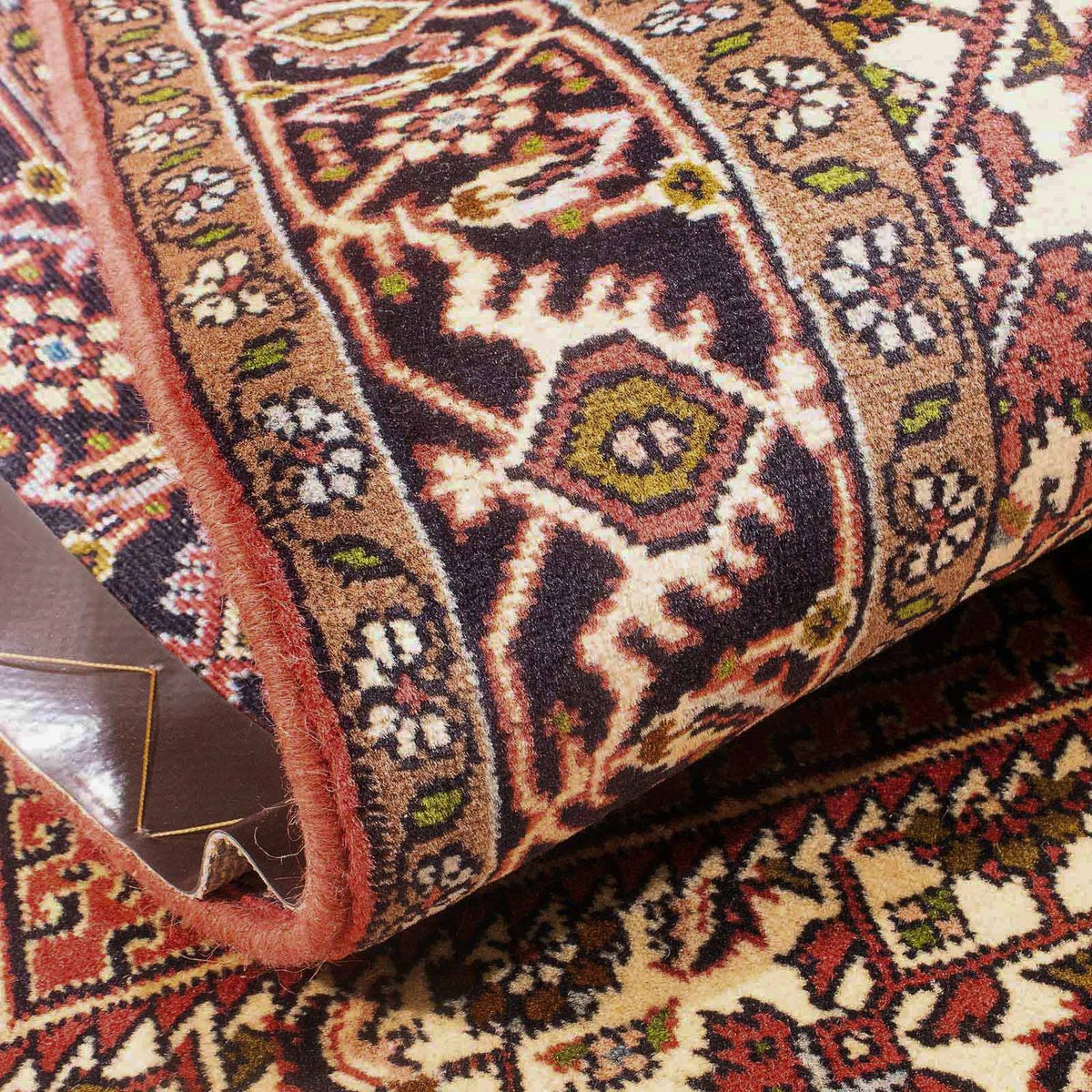 Persisk tæppe - Bijar - 140 x 87 cm - lysrød