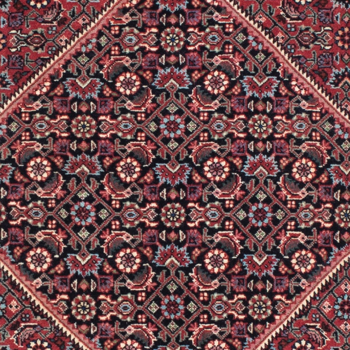 Løber Persisk tæppe - Bijar - 209 x 72 cm - mørkeblå