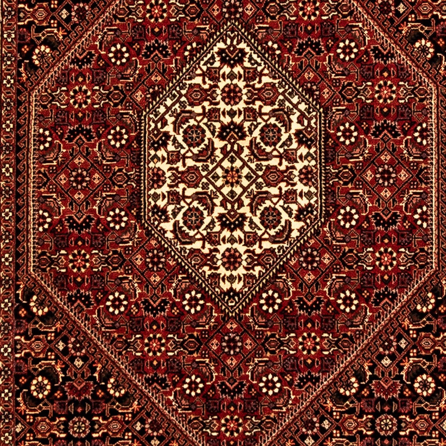 Løber Persisk tæppe - Bijar - 296 x 83 cm - mørkerød